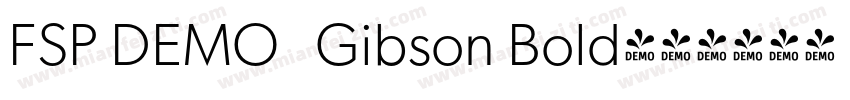 FSP DEMO   Gibson Bold字体转换